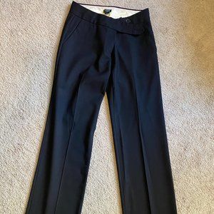 J Crew Black Favorite Fit Straight Leg Dress Pants